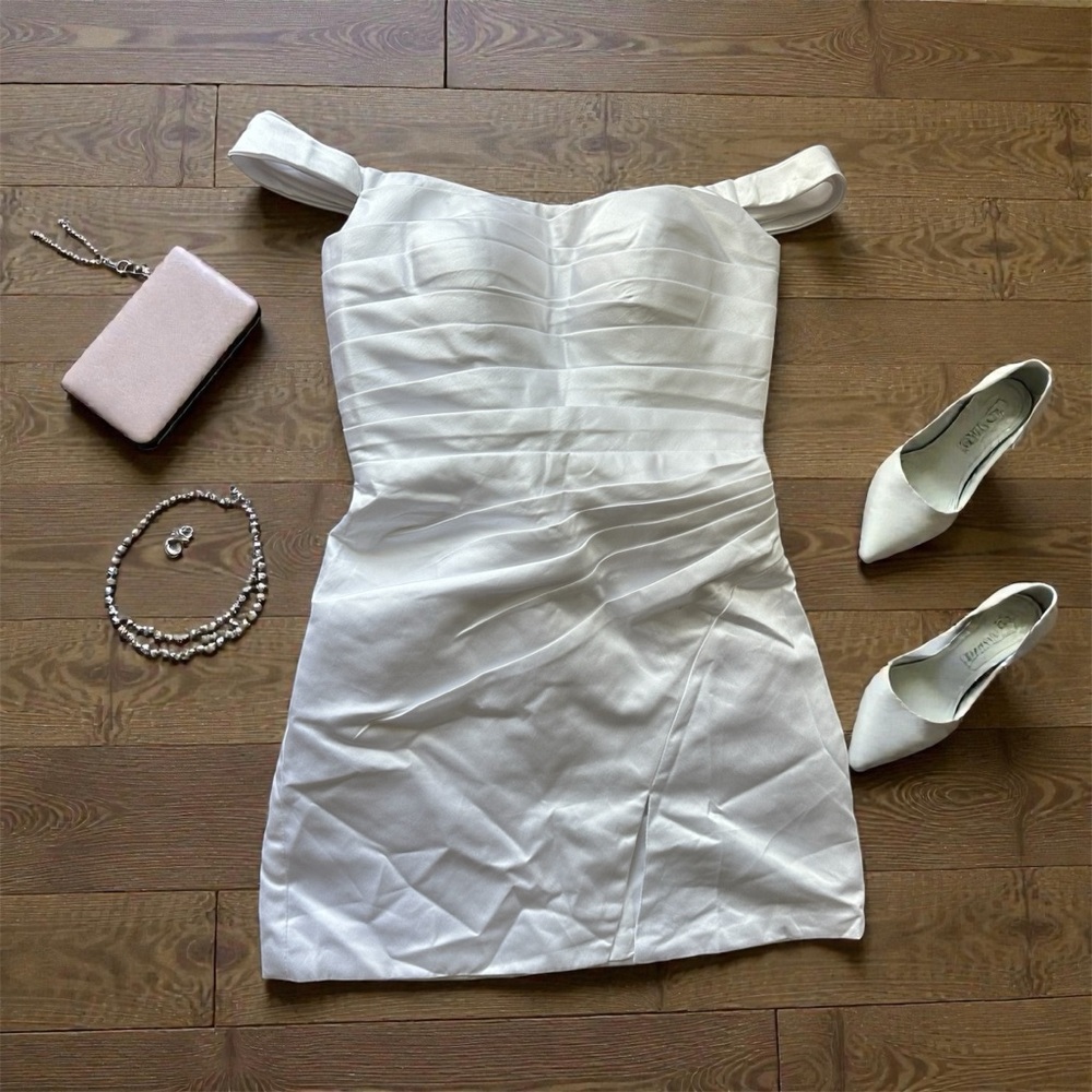 Elegant White Off-Shoulder Dress
